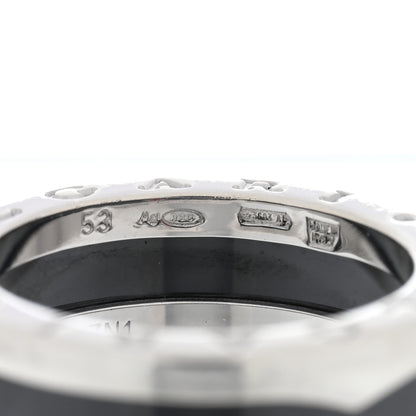 Bulgari Sterling Silver Ceramic Save The Children One-Band Ring 53 6.25 4 of 4