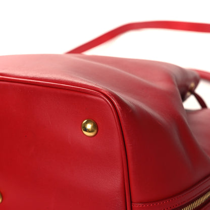 Saint Laurent Calfskin Large Emmanuelle Bucket Bag Lipstick Red 12 of 18