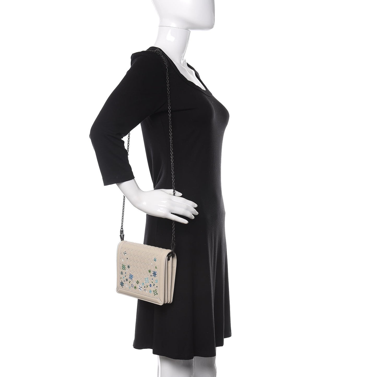 Nappa Intrecciato Meadow Flower Mini Montebello Mist