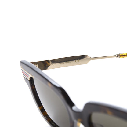 Gucci Acetate Square Frame Web GG0281SA Sunglasses Havana 7 of 8