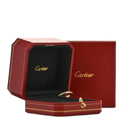 Cartier 18K Yellow Gold Diamond 2.6mm 1895 Wedding Band Ring 55 7.25 5 of 5
