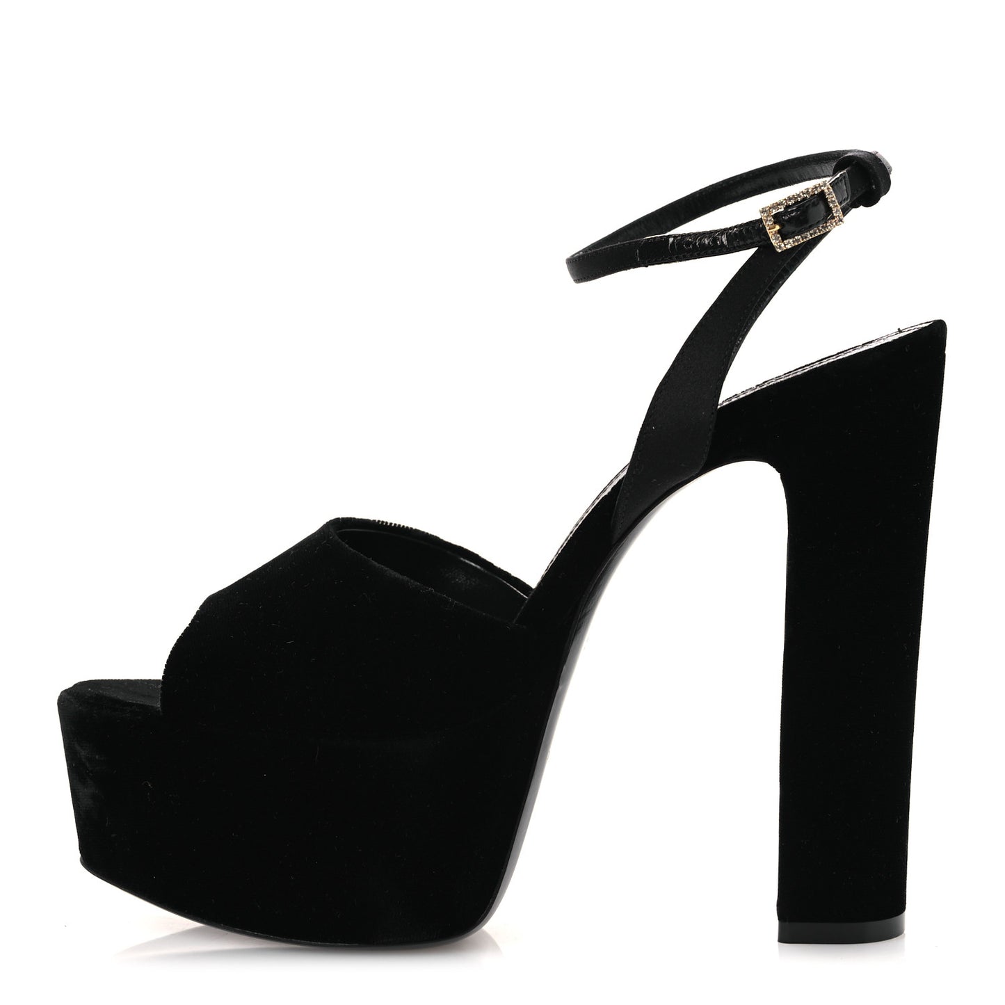 Velvet Jodie Platform Sandals 38 Black