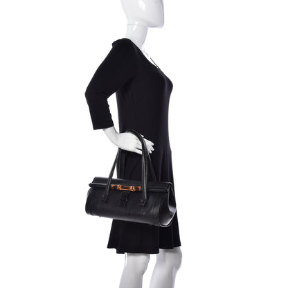 Gucci Calfskin Bamboo Bullet Black 2 of 35