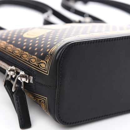Gucci X SEGA Calfskin GUCCY Stars Mini Dome Shoulder Bag Black Gold 7 of 8
