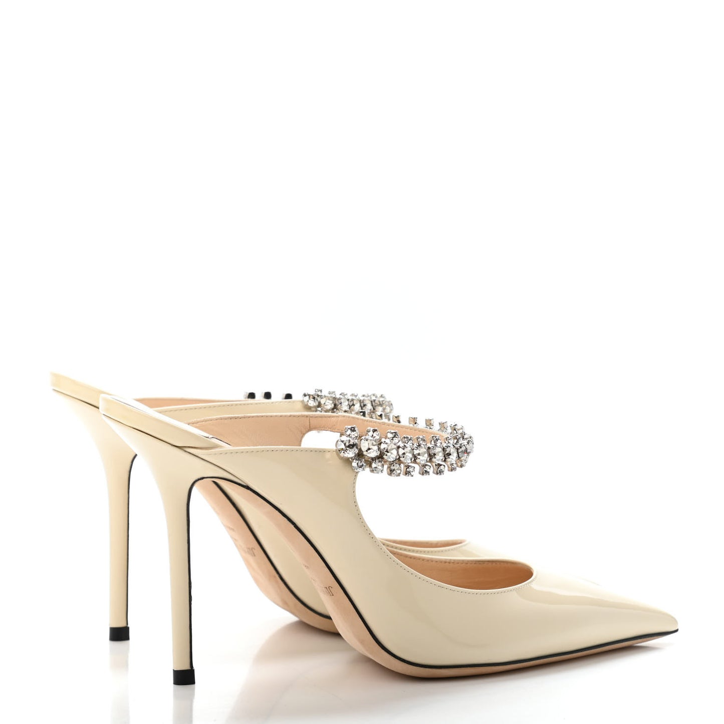 Patent Crystal Bing 100 Pumps 38 Linen