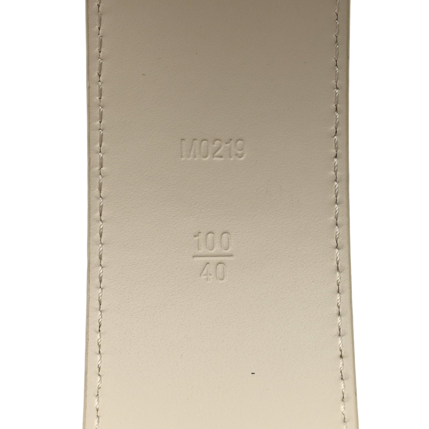 PVC Monogram 40mm LV Initiales Reversible Belt 100 40 Iridescent Prism