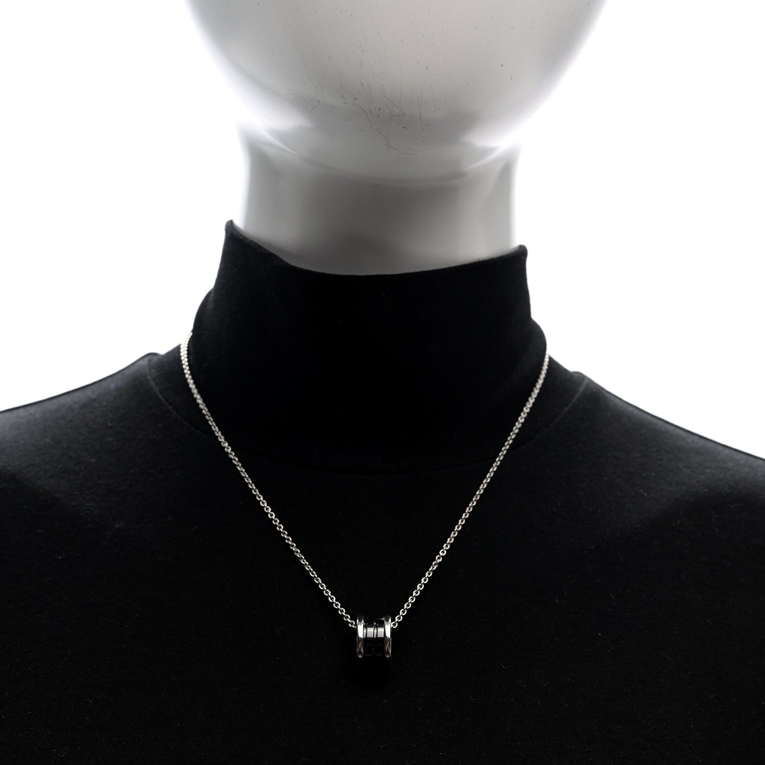 Bulgari Sterling Silver Ceramic Save The Children Pendant Necklace 3 of 5
