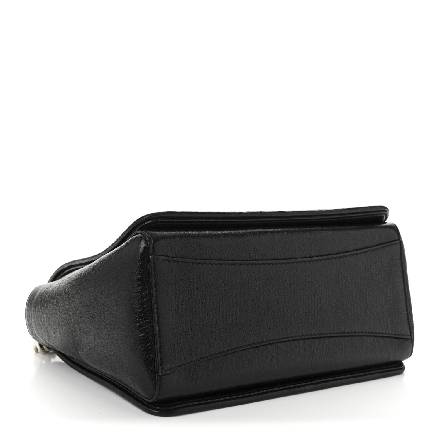 Jimmy Choo Soft Vintage Goatskin Helia Top Handle Bag Black 4 of 9