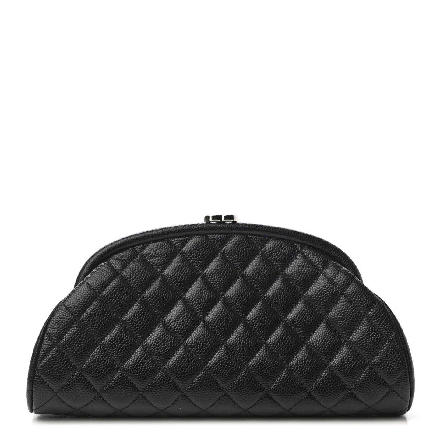 Caviar Quilted Timeless Clutch Black