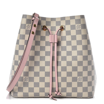 Louis Vuitton Damier Azur Neonoe MM Eau De Rose 1 of 8
