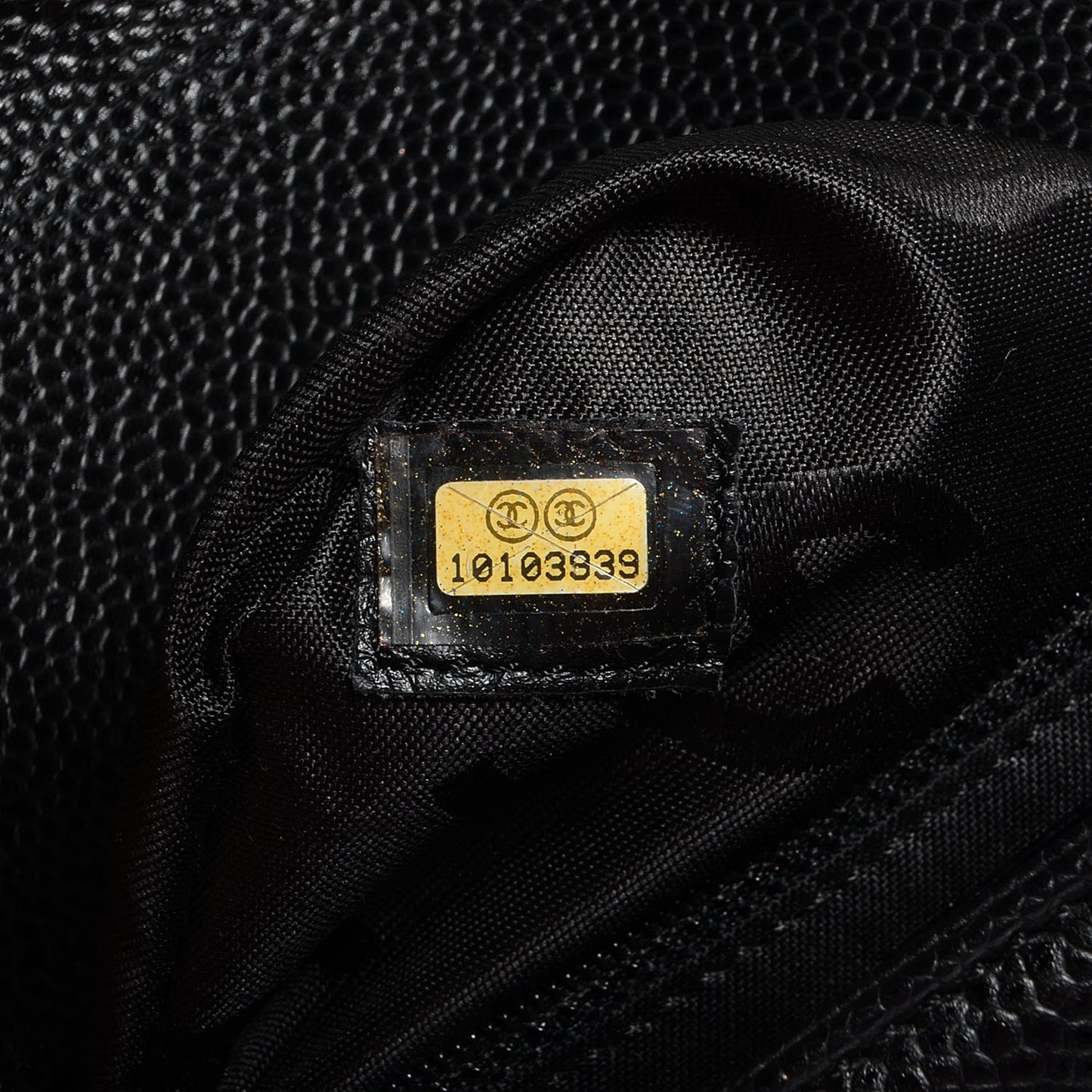 Caviar Quilted Single Flap Bag Black