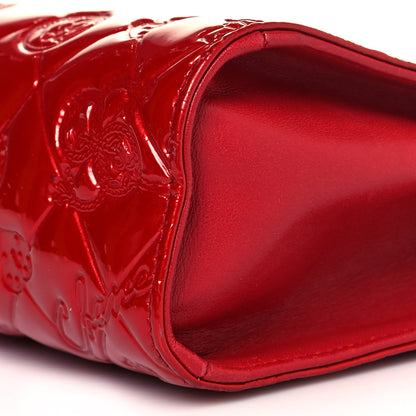 Chanel Patent Calfskin Lucky Symbols Pochette Red 9 of 12