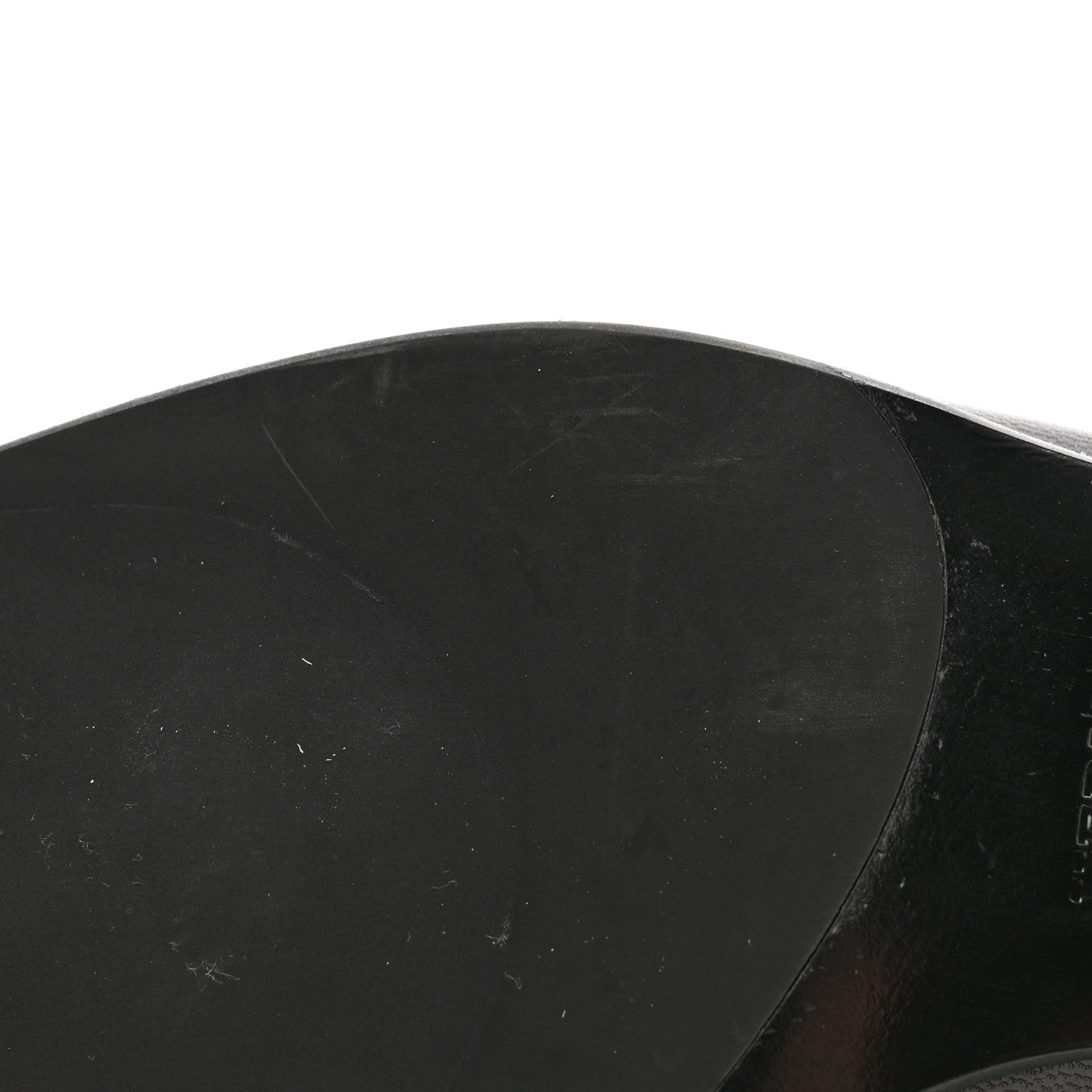 Hermes Goatskin Womens Royal Loafers 36.5 Black 10 of 12