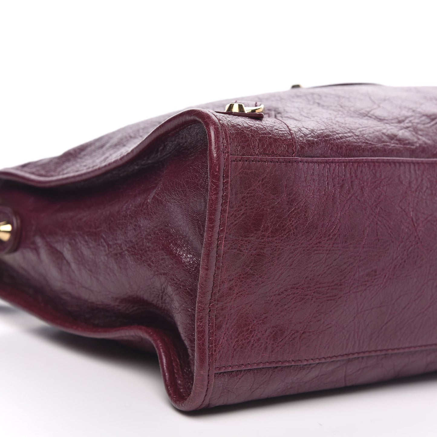 Agneau Classic Gold Hardware City Violet Prune