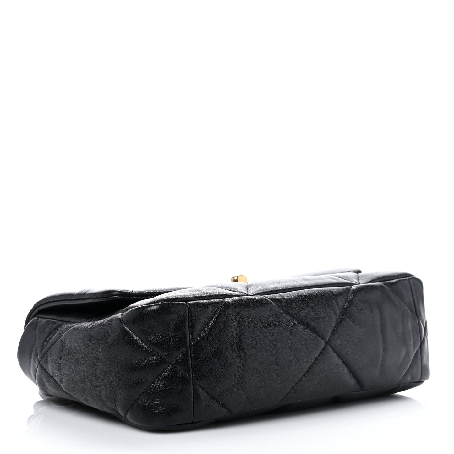 Goatskin Quilted Medium Chanel 19 Flap Black