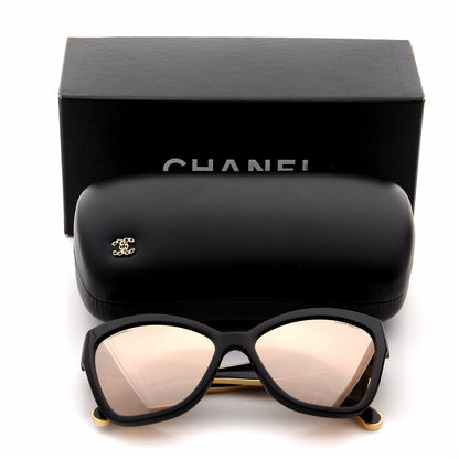 Chanel Acetate CC Cat Eye Sunglasses 5271 Black 7 of 7