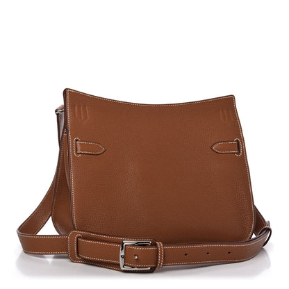 Hermes Taurillon Clemence Jypsiere 28 Gold 3 of 11