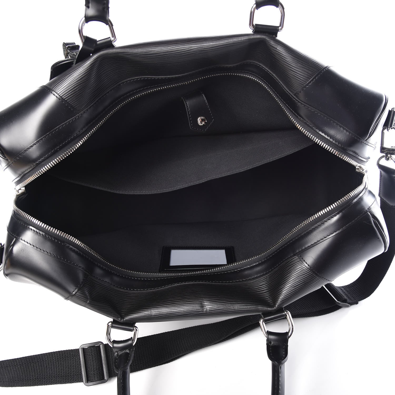 Louis Vuitton Epi Sac Bourget 50 Black 5 of 8