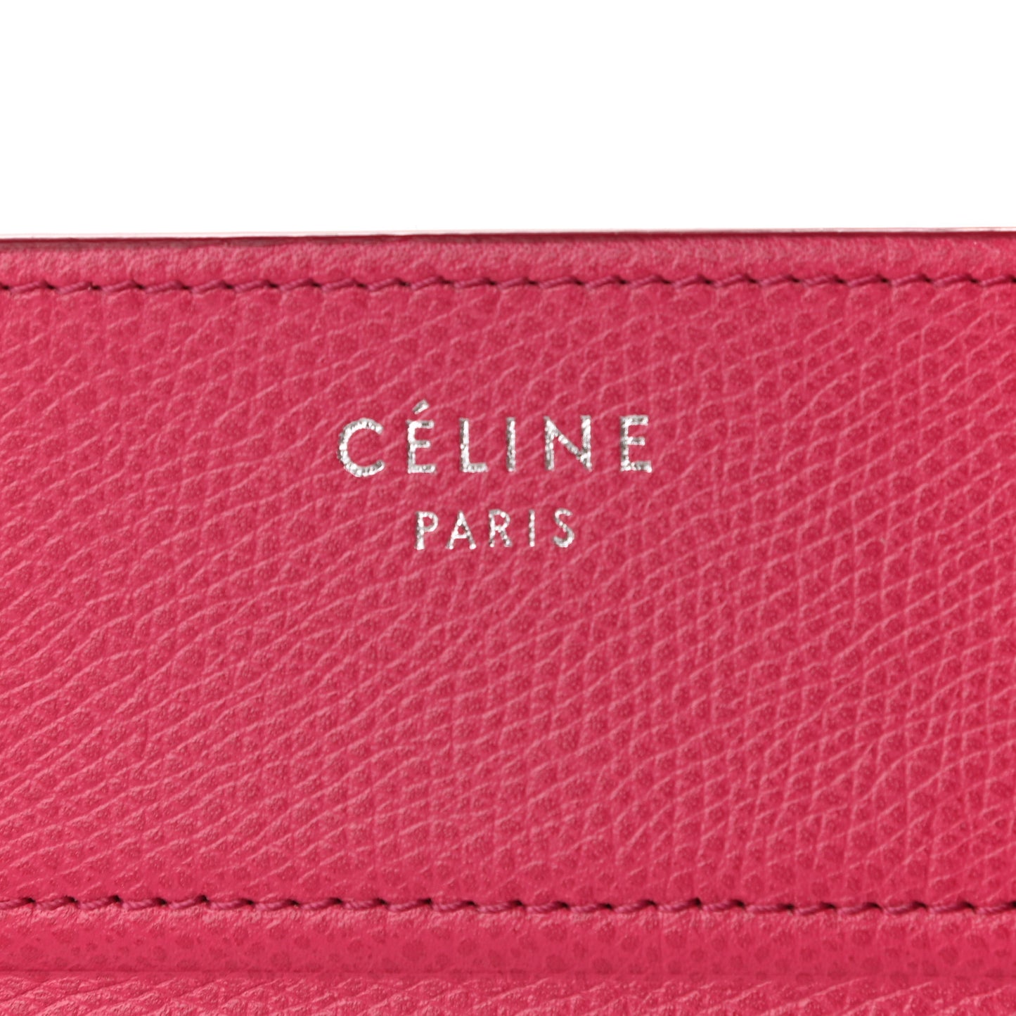 Grained Calfskin Medium Phantom Luggage Fuchsia