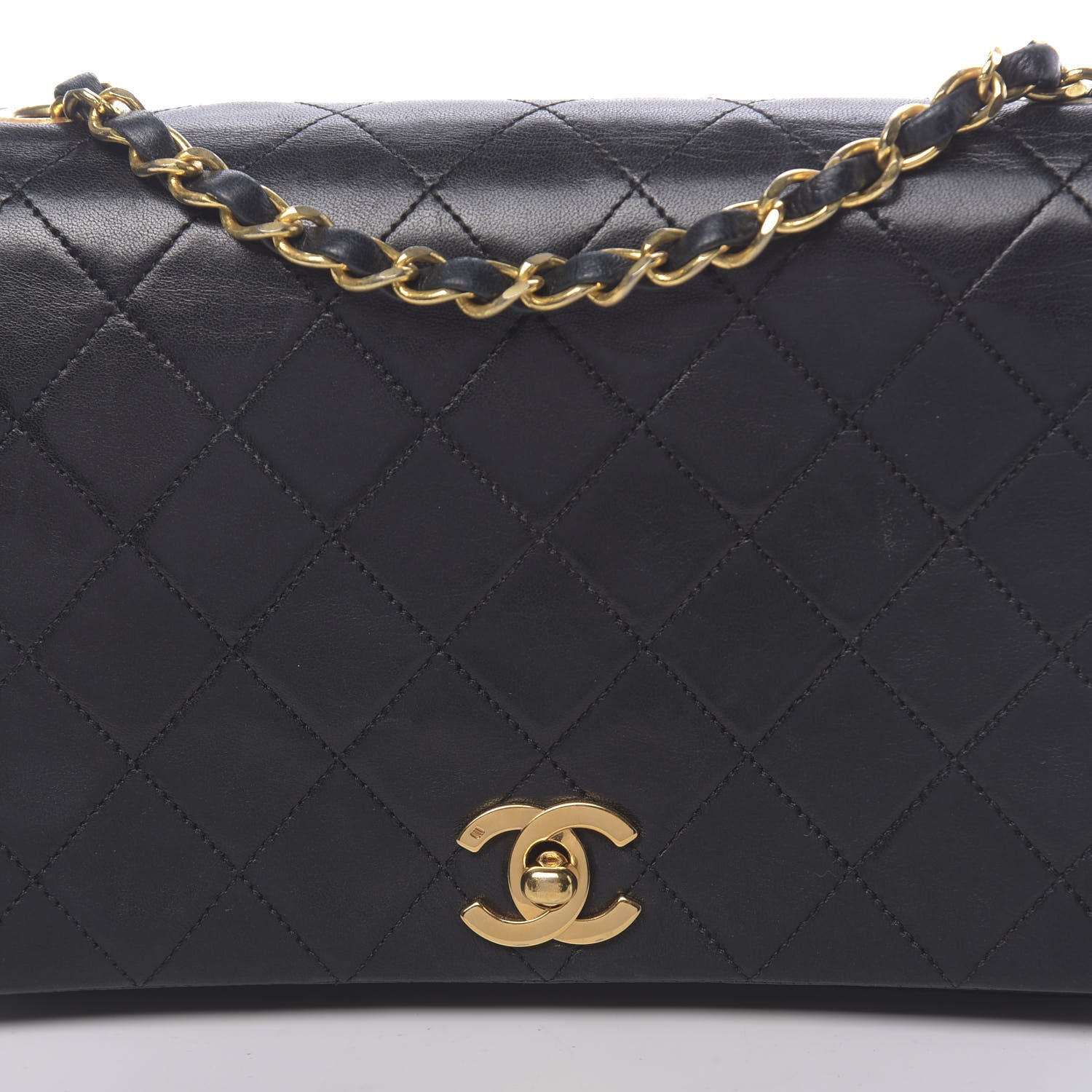 Chanel Lambskin Quilted Small Single Flap Bag Black 12 of 12