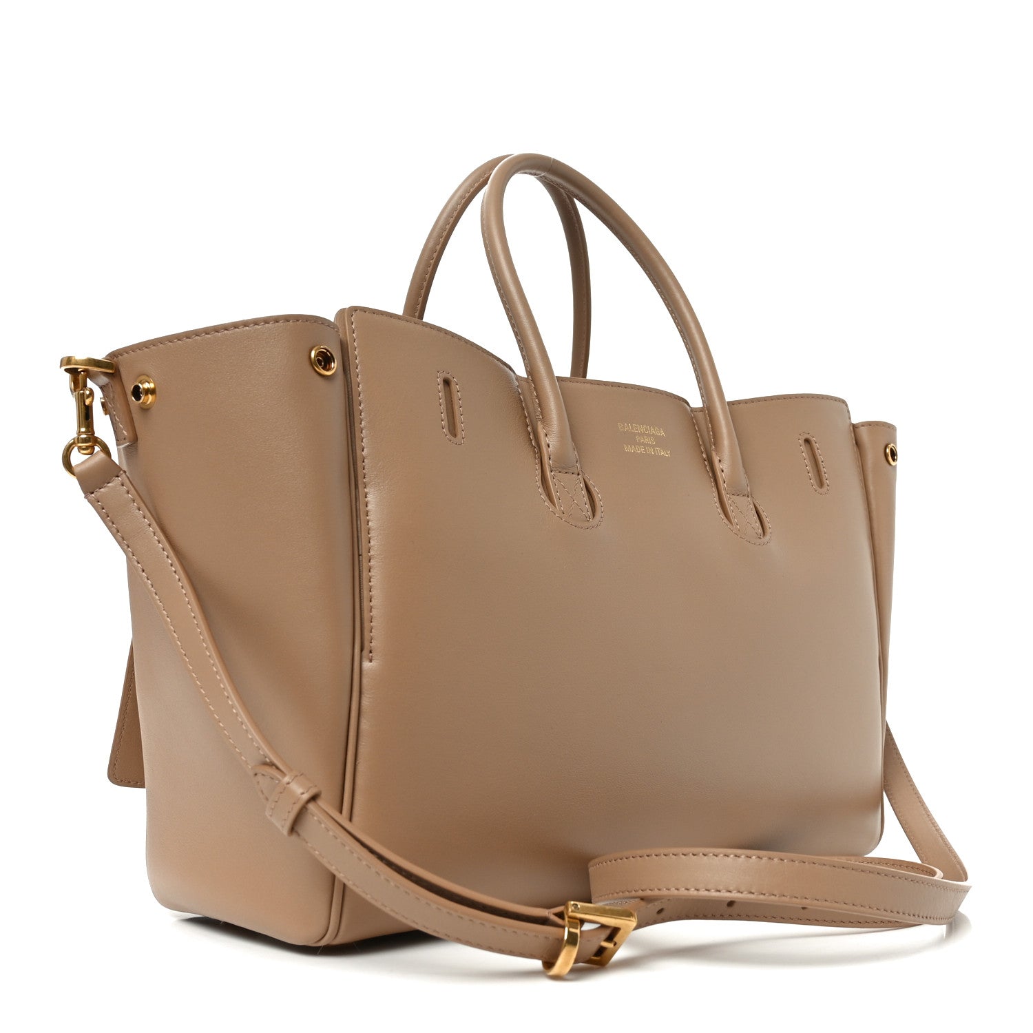Balenciaga Smooth Calfskin Small Bel Air Carry All Bag Latte 3 of 9