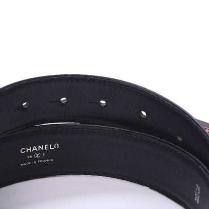Chanel Calfskin Resin CC Belt 75 30 Black 4 of 6
