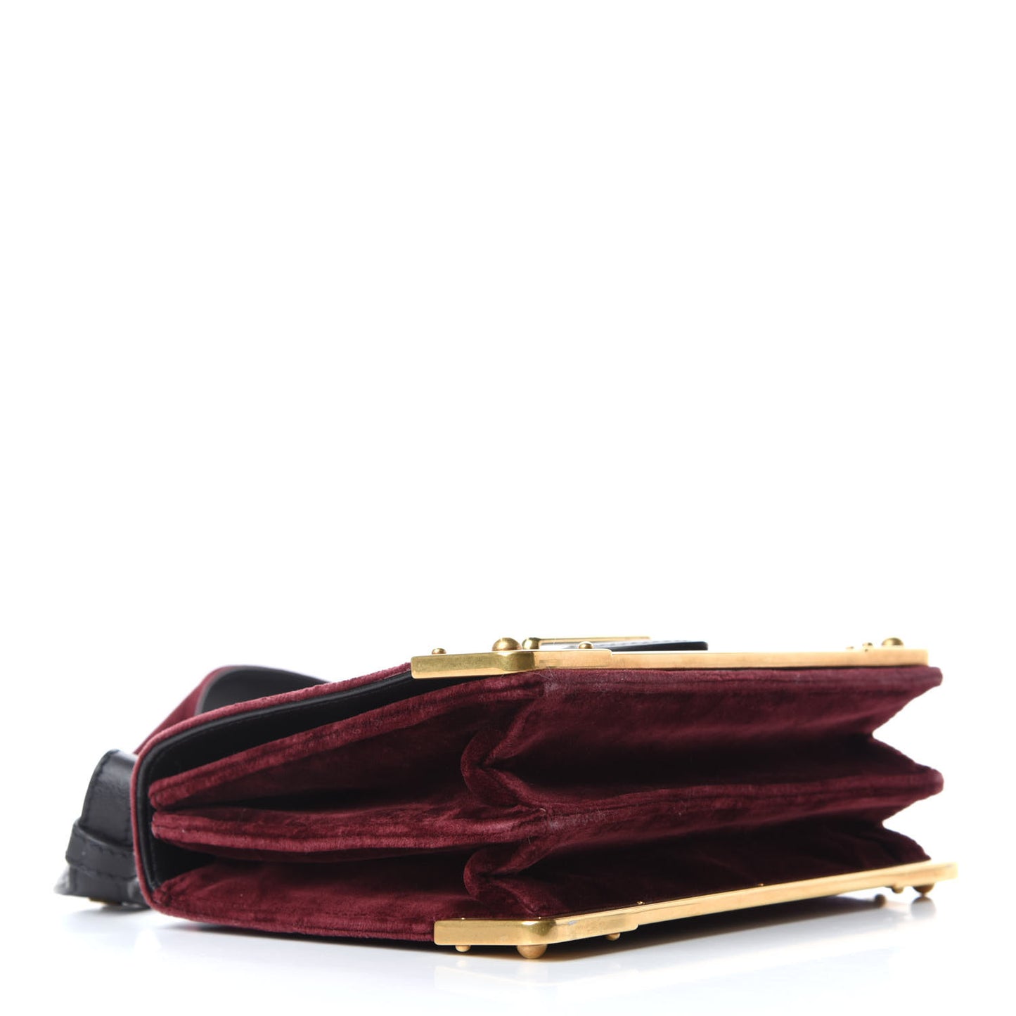 Velvet City Calfskin Cahier Bag Ribes Black