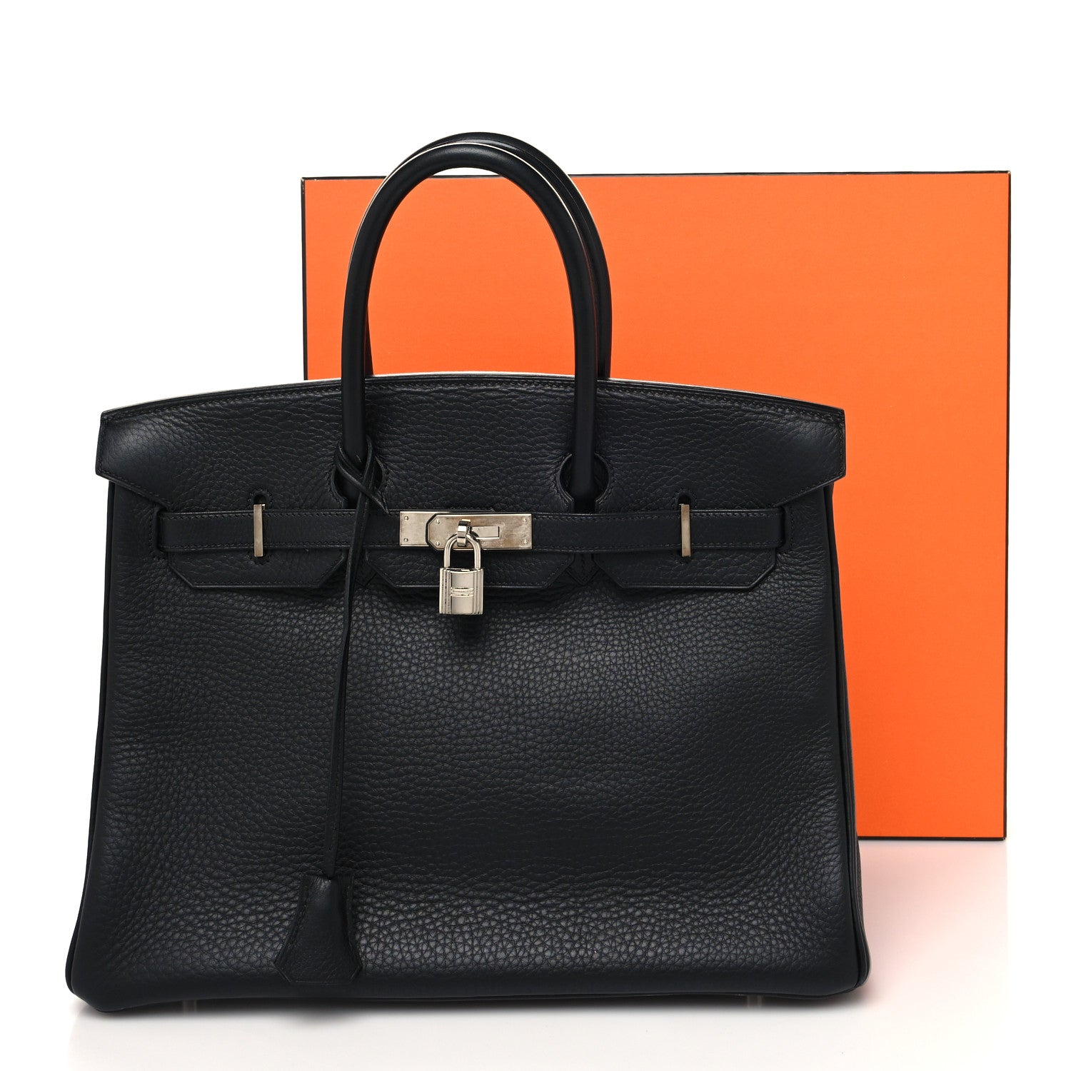 Hermes Taurillon Clemence Birkin 35 Black 14 of 14