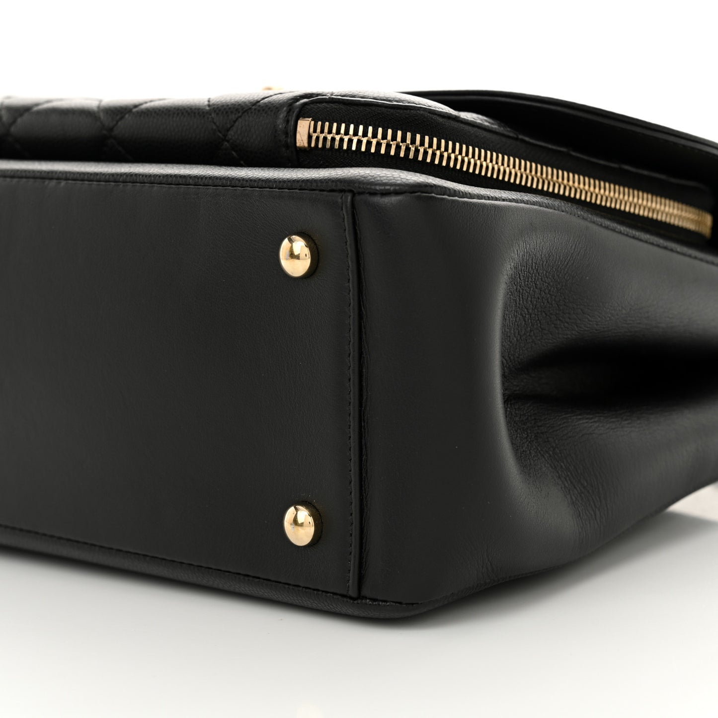 Caviar Quilted Large Business Affinity Flap Black