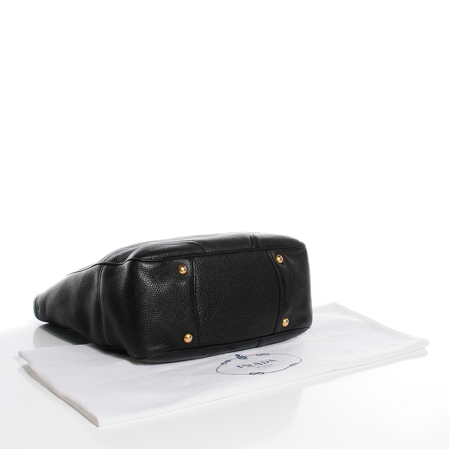 Prada Vitello Daino Tote Nero Black 4 of 8