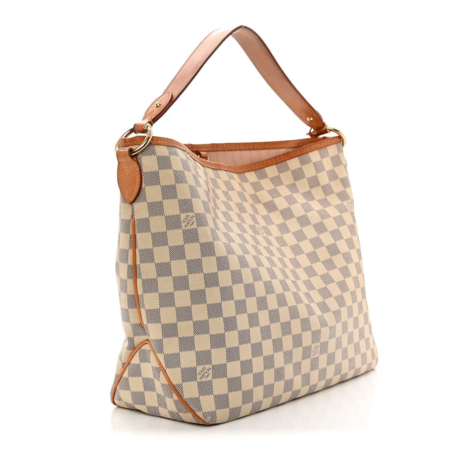 Louis Vuitton Damier Azur Delightful MM Rose Ballerine 3 of 14