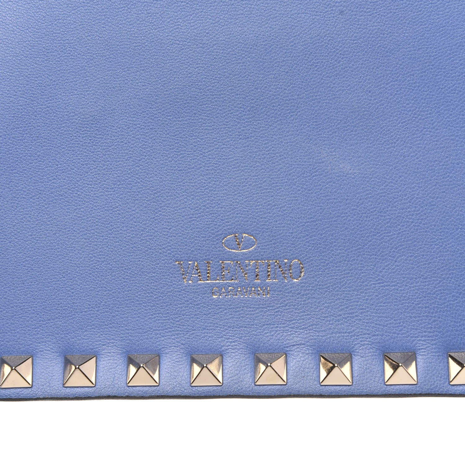 Valentino Garavani Nappa Small Rockstud Wristlet Clutch Light Sapphire 7 of 11