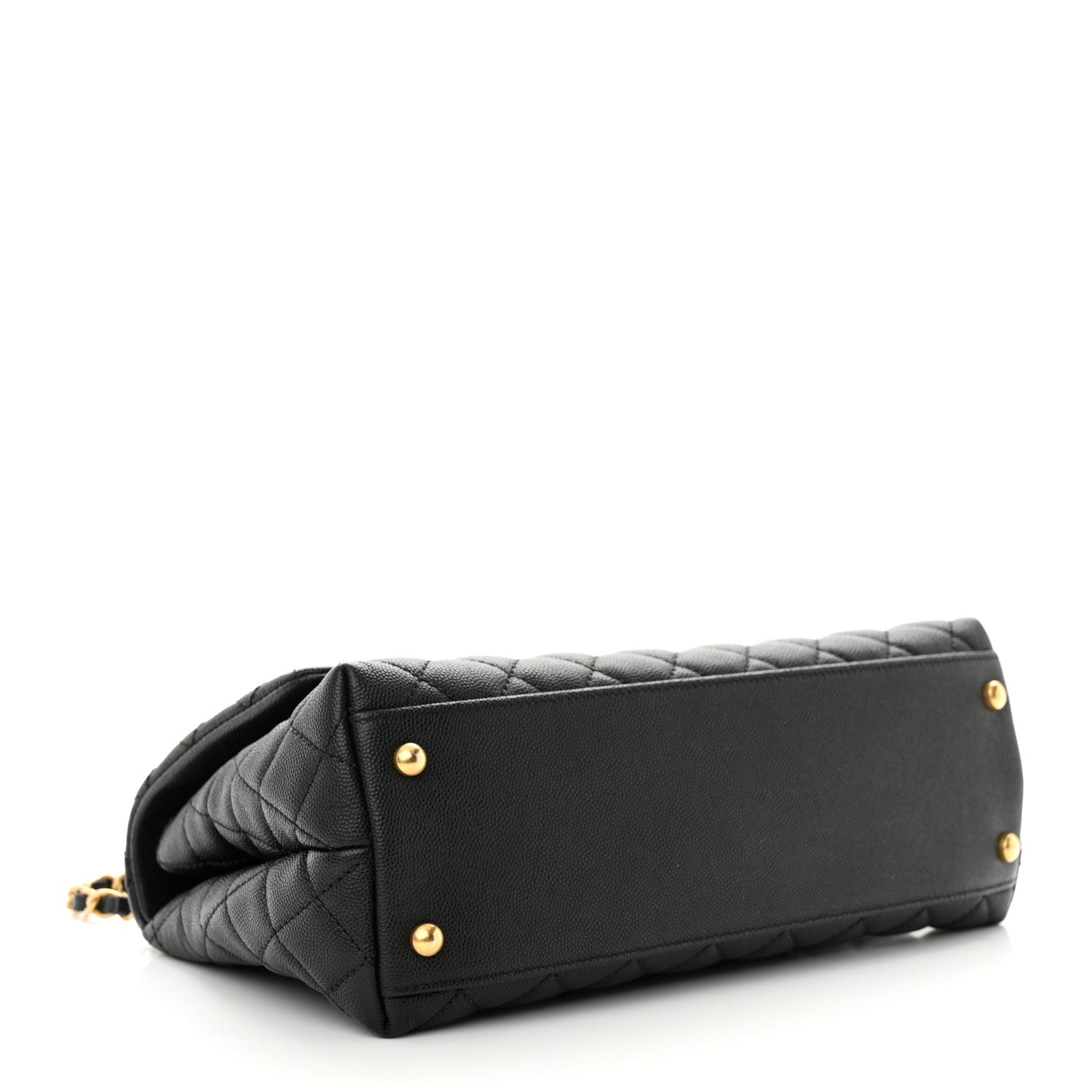 Chanel Caviar Quilted Small Coco Handle Flap Black 4 of 11