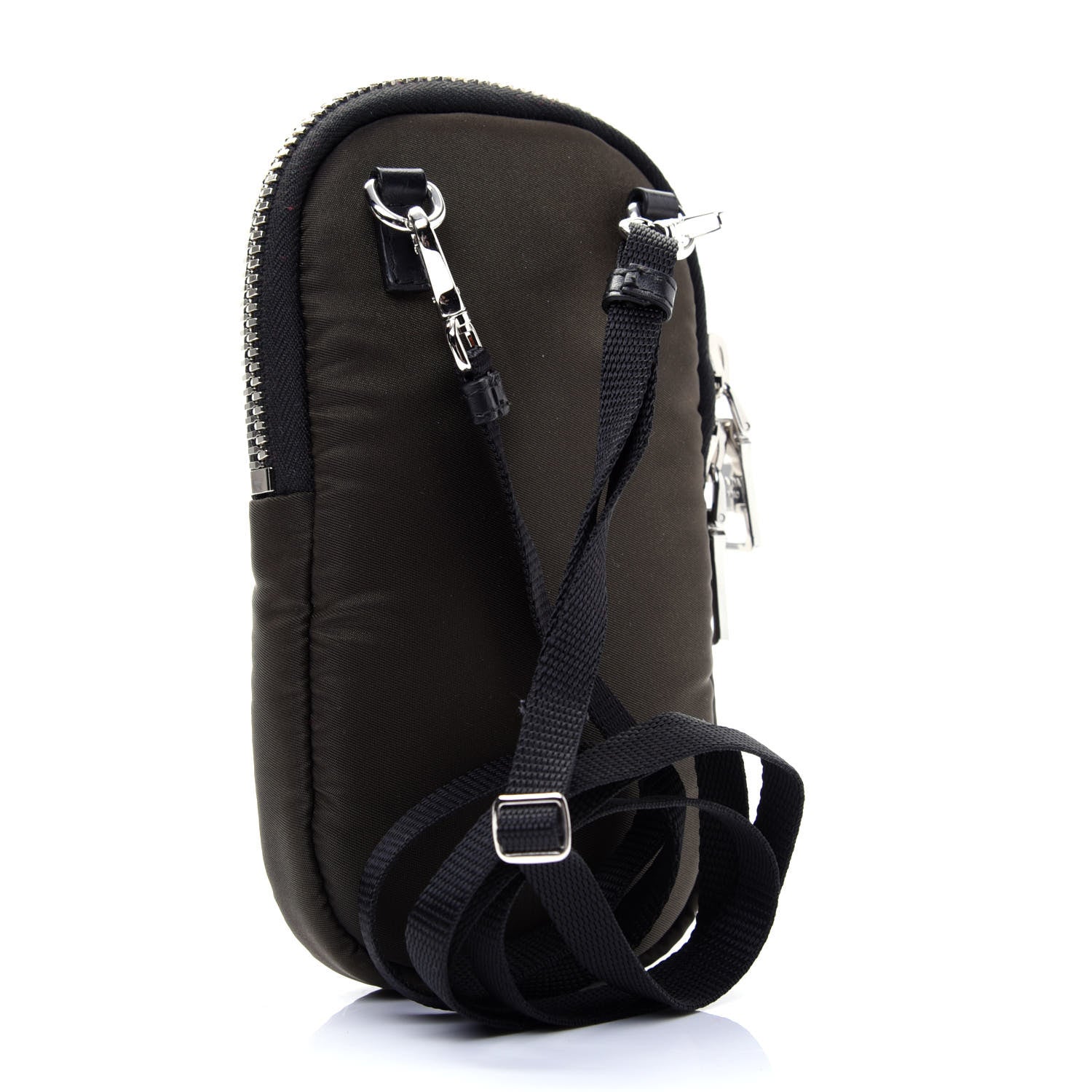 Prada Tessuto Nylon Pocket Mini Bag Mimetico Black 3 of 12