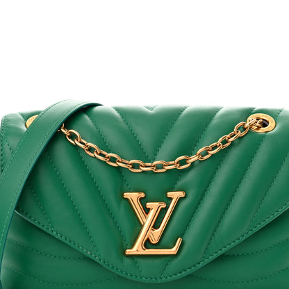 Louis Vuitton Calfskin New Wave Chain Bag MM NM Emerald 7 of 9