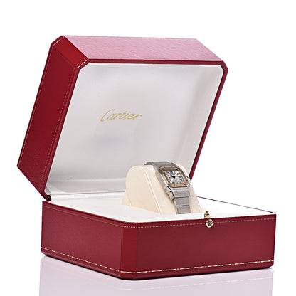 Cartier Stainless Steel 18K Yellow Gold 24mm Santos De Cartier Galbee Automatic Watch 6 of 6