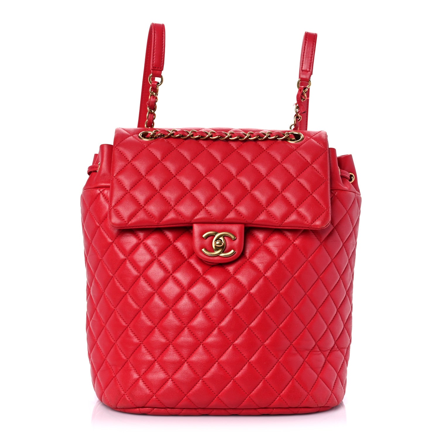 Chanel Lambskin Quilted Large Urban Spirit Backpack Red 1 of 22