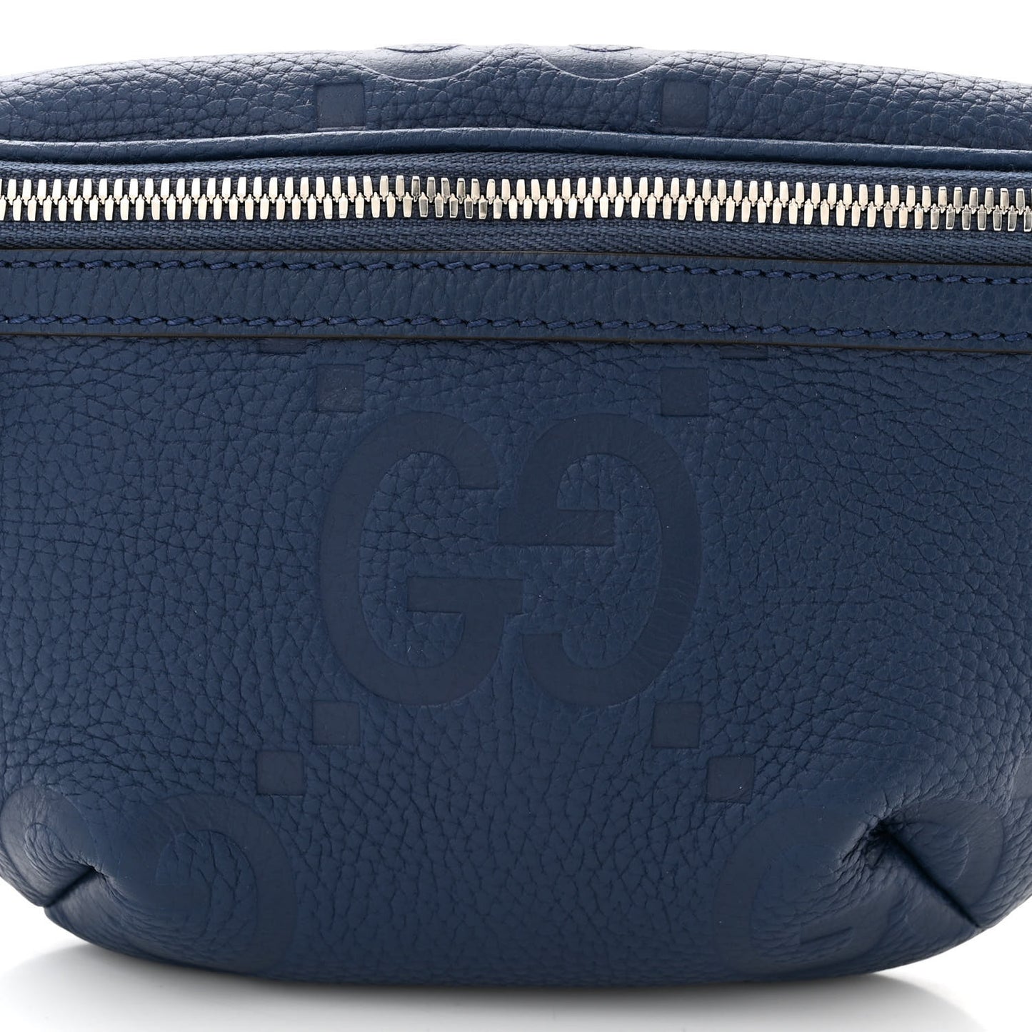 Piuma Calfskin Jumbo GG Embossed Small Belt Bag Royale