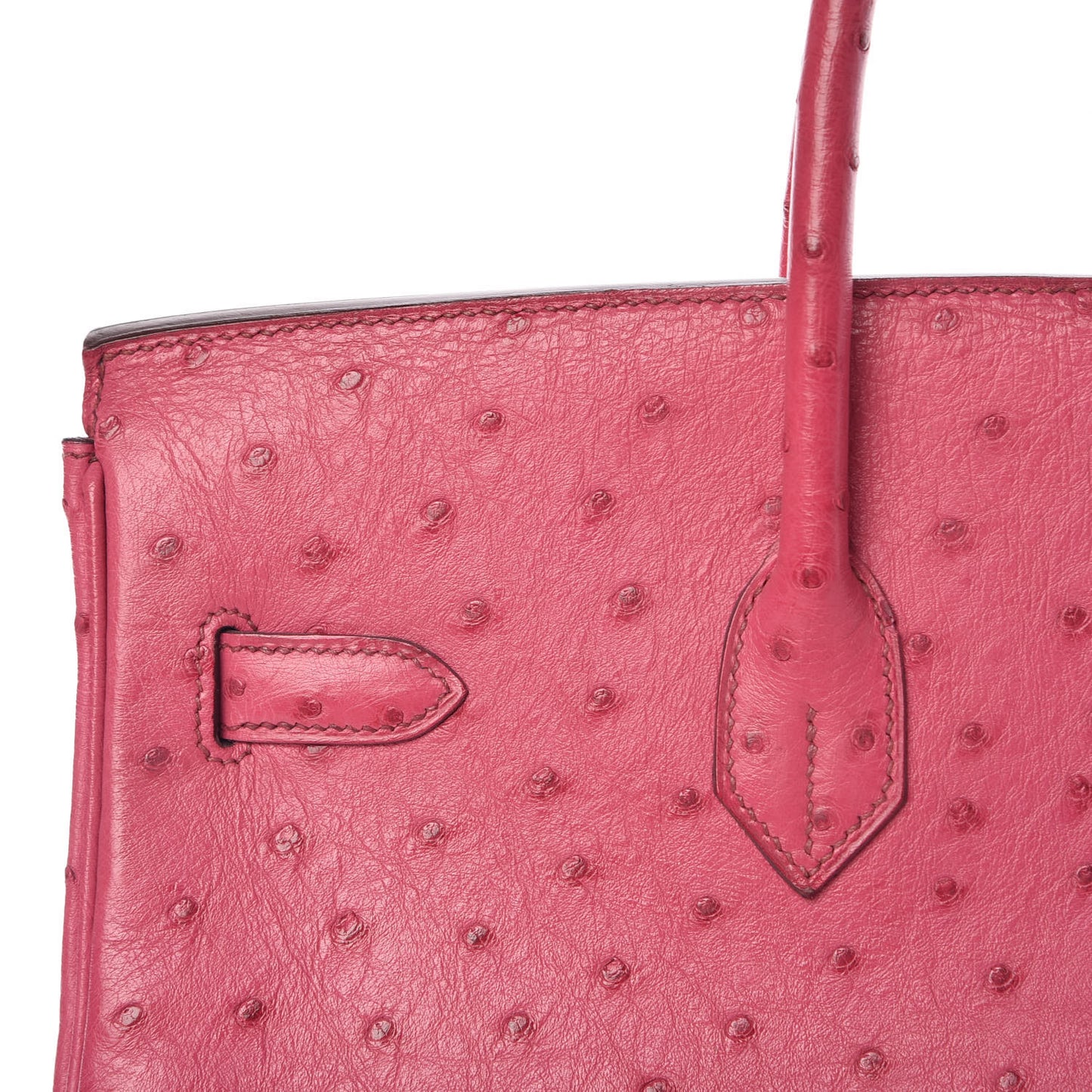 Ostrich Birkin 35 Fuchsia