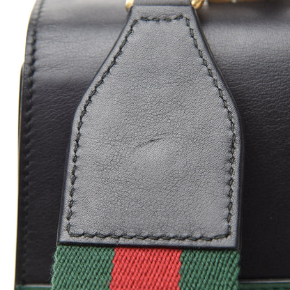 Gucci Calfskin Bamboo Web Large Dionysus Top Handle Bag Black Bright Evergreen Hibiscus Red 23 of 23