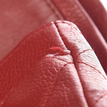 Chanel Caviar Quilted Medium Double Flap Red 10 of 17