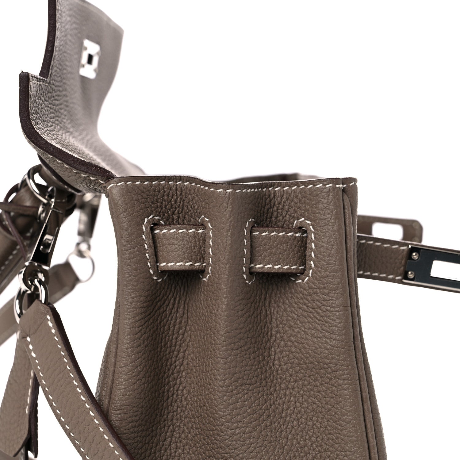 Hermes Togo Kelly Retourne 25 Etoupe 13 of 36