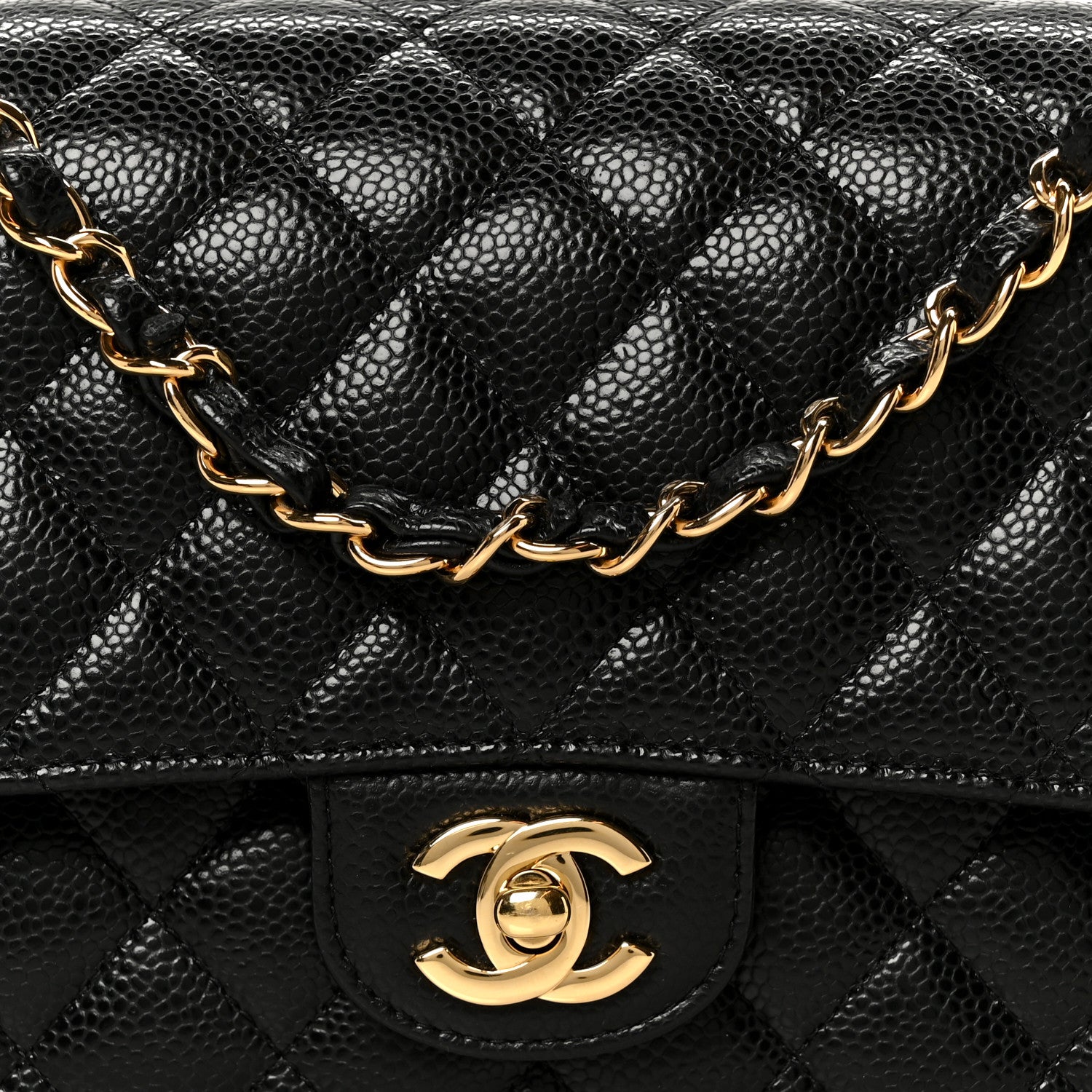 Chanel Caviar Quilted Medium Double Flap Black 8 of 11