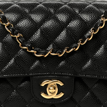 Chanel Caviar Quilted Medium Double Flap Black 8 of 11