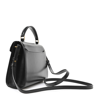 Saint Laurent Calfskin Mini Classic Monogram Cassandra Top Handle Black 3 of 11