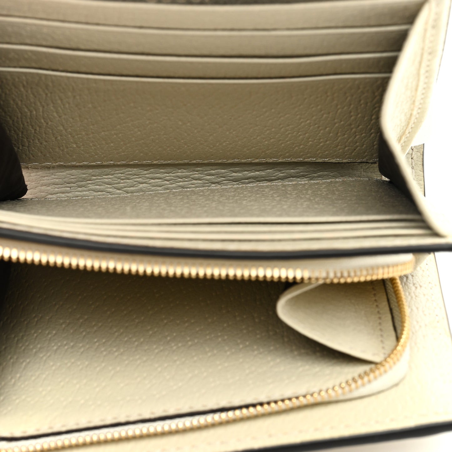 GG Supreme Monogram Flora Textured Calfskin Web Ophidia Card Case Wallet Beige Ebony Multicolor Mystic White