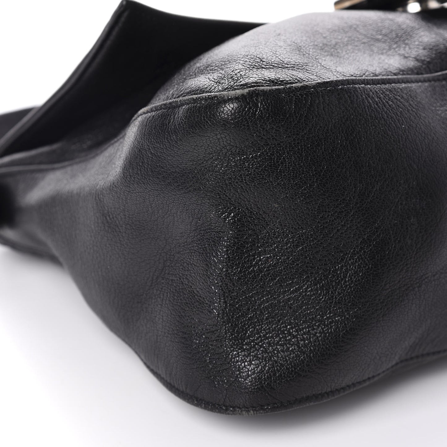 Calfskin Big Forever Mama Baguette Black