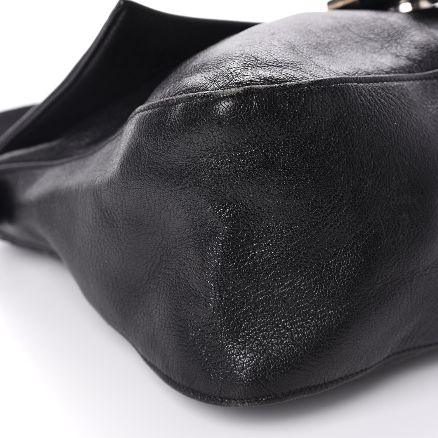 Fendi Calfskin Big Forever Mama Baguette Black 6 of 11