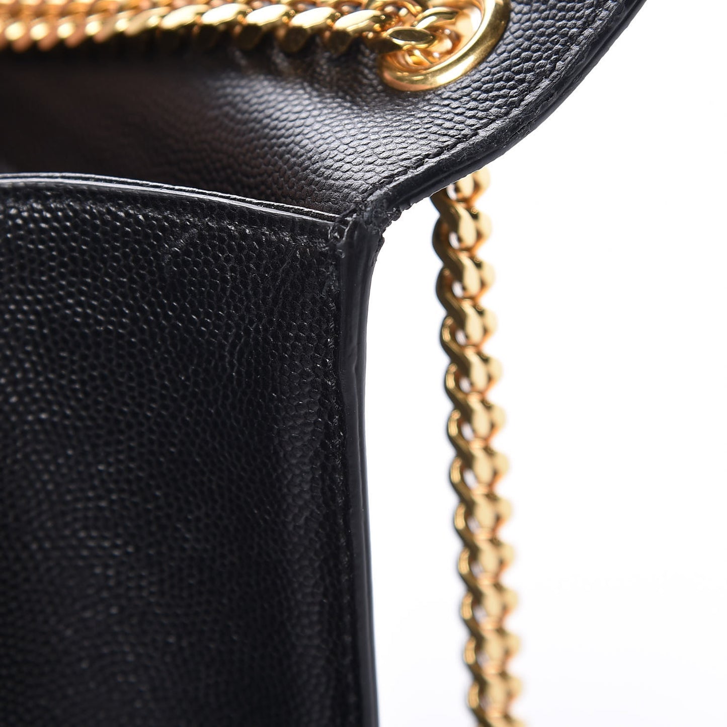 Grain De Poudre Medium Classic Monogram Kate Satchel Black