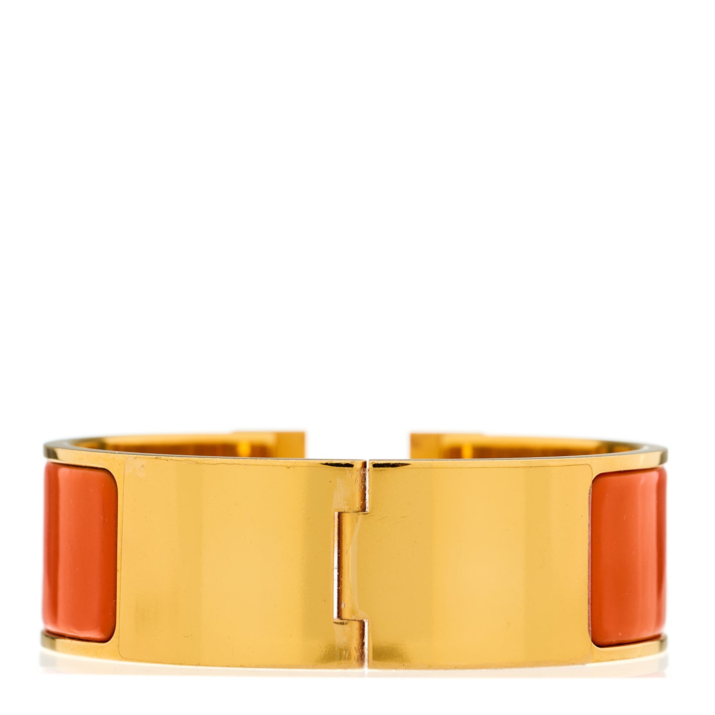 Enamel Wide Clic Clac H Bracelet PN Orange